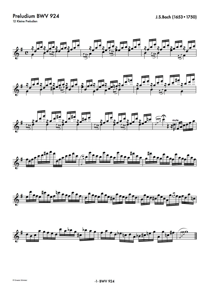 J.S. Bach - BWV 924 Preludio BLOCKLFLUTE